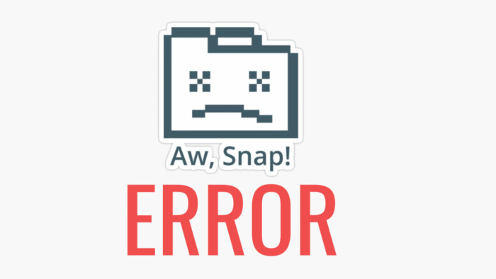 aw snap error