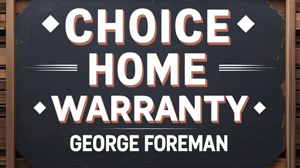 Choice Home Warranty george foreman