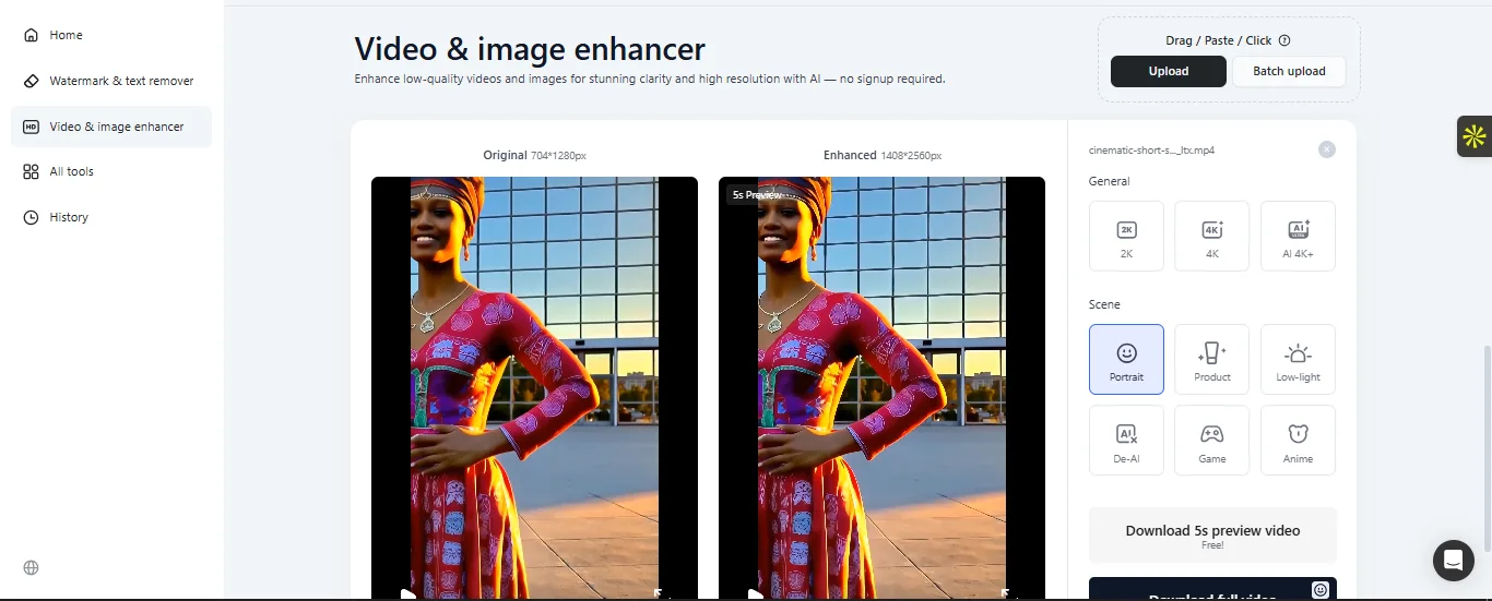 The Vmake Video Enhancer